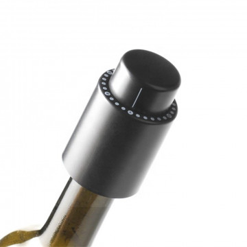 Dop pentru vin cu vid, cu inregistrare pe scara temporala, Techsuit – Negru - 1