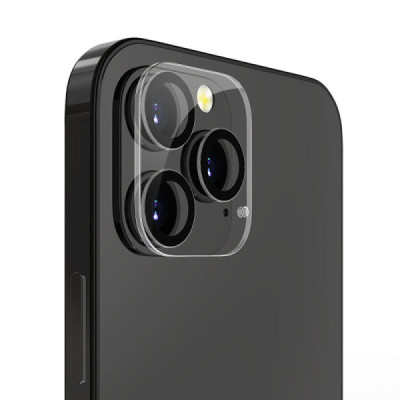 Folie pentru iPhone 12 Pro - Lito S+ Camera Glass Protector - Black/Transparent - 1