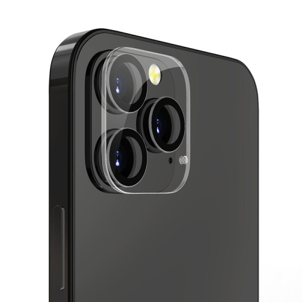 Folie pentru iPhone 12 Pro - Lito S+ Camera Glass Protector - Black/Transparent
