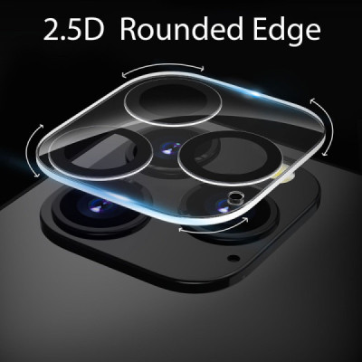 Folie pentru iPhone 12 Pro - Lito S+ Camera Glass Protector - Black/Transparent - 2