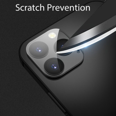 Folie pentru iPhone 12 Pro - Lito S+ Camera Glass Protector - Black/Transparent - 4