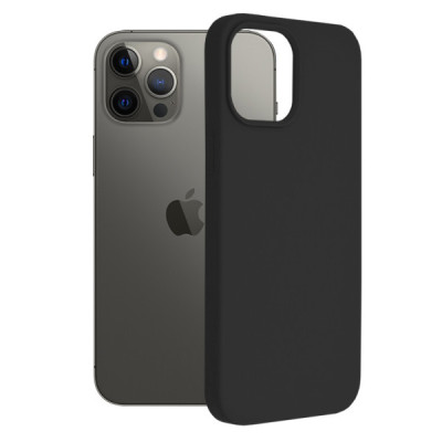 Husa pentru iPhone 12 Pro Max - Techsuit Soft Edge Silicone - Black - 1