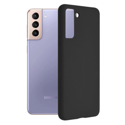 Husa pentru Samsung Galaxy S21 Plus 5G - Techsuit Soft Edge Silicone - Black - 1