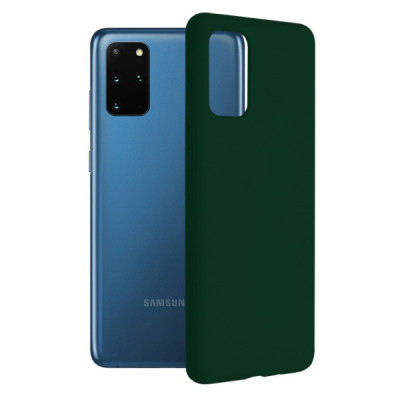 Husa pentru Samsung Galaxy S20 Plus 4G / S20 Plus 5G - Techsuit Soft Edge Silicone - Dark Green - 1