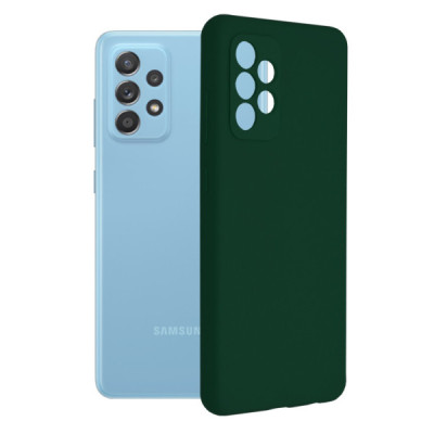 Husa pentru Samsung Galaxy A52 4G / A52 5G / A52s 5G - Techsuit Soft Edge Silicone - Dark Green - 1