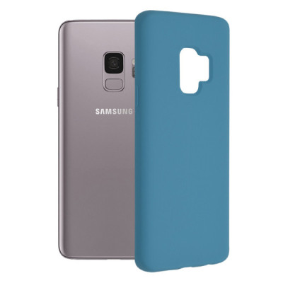 Husa pentru Samsung Galaxy S9 - Techsuit Soft Edge Silicone - Denim Blue - 1