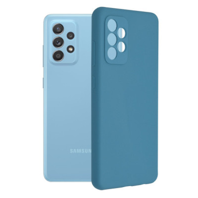Husa pentru Samsung Galaxy A52 4G / A52 5G / A52s 5G - Techsuit Soft Edge Silicone - Denim Blue - 1