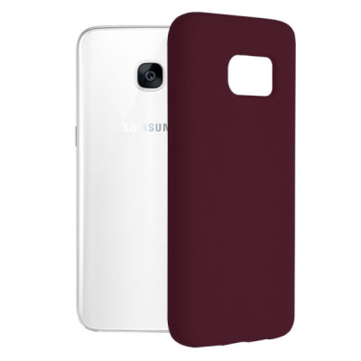 Husa pentru Samsung Galaxy S7 Edge - Techsuit Soft Edge Silicone - Plum Violet - 1