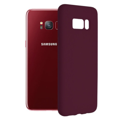 Husa pentru Samsung Galaxy S8 - Techsuit Soft Edge Silicone - Plum Violet - 1