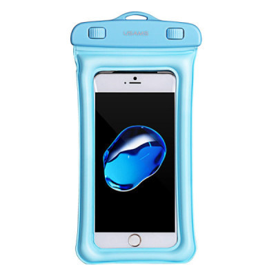 Husa Waterproof pentru Telefon 6 inch - Usams Bag (US-YD007) - Blue - 1