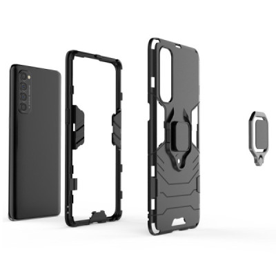 Husa pentru Oppo Reno4 Pro 4G - Techsuit Silicone Shield - Black - 8