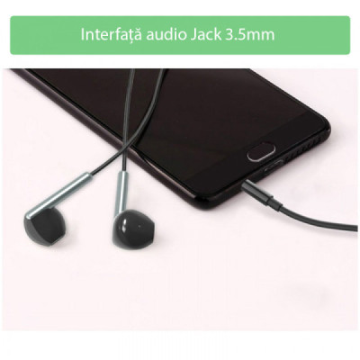 Casti Audio Stereo Jack cu Microfon, 1.2m - Yesido (YH23) - Black - 7