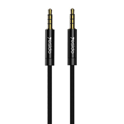 Cablu Audio Jack 3.5mm la Jack 3.5mm, 3m - Yesido (YAU16) - Black - 1