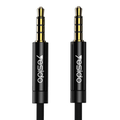 Cablu Audio Jack 3.5mm la Jack 3.5mm, 3m - Yesido (YAU16) - Black - 2
