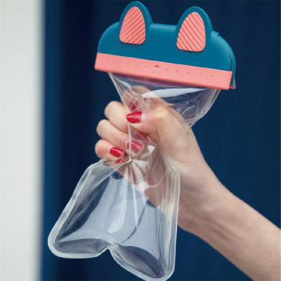 Husa Waterproof pentru Telefon 7 inch - Usams Bag (US-YD010) - Blue/Pink - 3