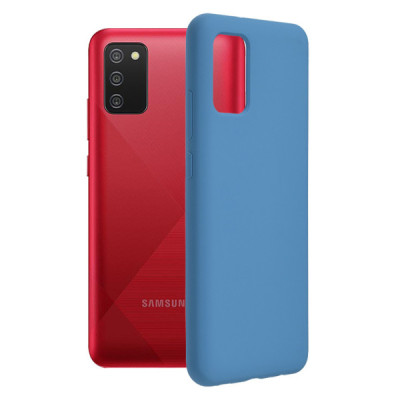 Husa pentru Samsung Galaxy A02s - Techsuit Soft Edge Silicone - Denim Blue - 1