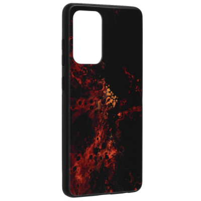Husa pentru Samsung Galaxy A72 4G / A72 5G - Techsuit Glaze Series - Red Nebula - 2