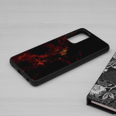 Husa pentru Samsung Galaxy A72 4G / A72 5G - Techsuit Glaze Series - Red Nebula - 5