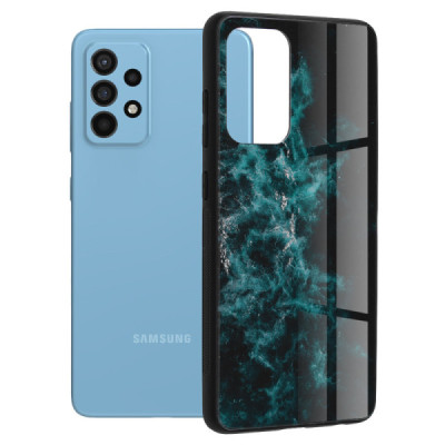 Husa pentru Samsung Galaxy A52 4G / A52 5G / A52s 5G - Techsuit Glaze Series - Blue Nebula - 1