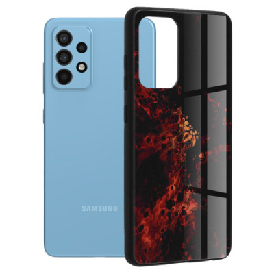 Husa pentru Samsung Galaxy A52 4G / A52 5G / A52s 5G - Techsuit Glaze Series - Red Nebula - 1