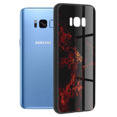 Husa pentru Samsung Galaxy S8 Plus - Techsuit Glaze Series - Red Nebula - 1