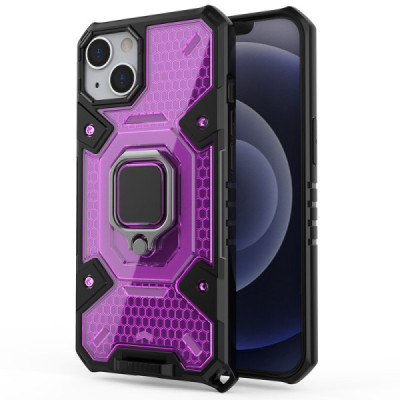 Husa pentru iPhone 13 - Techsuit Honeycomb Armor - Rose-Violet - 1