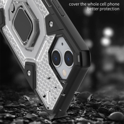 Husa pentru iPhone 13 - Techsuit Honeycomb Armor - Rose-Violet - 6