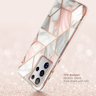 Husa pentru Samsung Galaxy S21 Ultra 5G - I-Blason Cosmo - Marble - 5
