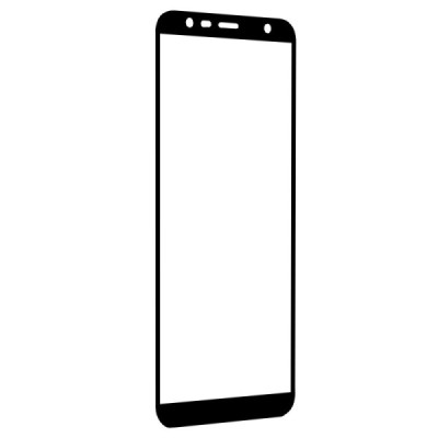Folie pentru Samsung Galaxy J4 Plus / J6 Plus - Techsuit 111D Full Cover / Full Glue Glass - Black - 4