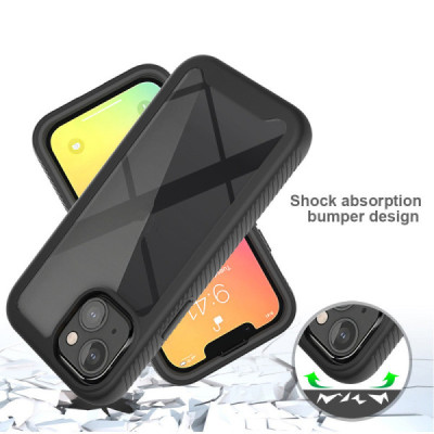 Husa pentru iPhone 13 + Folie - Techsuit Defense360 Pro - Black - 3