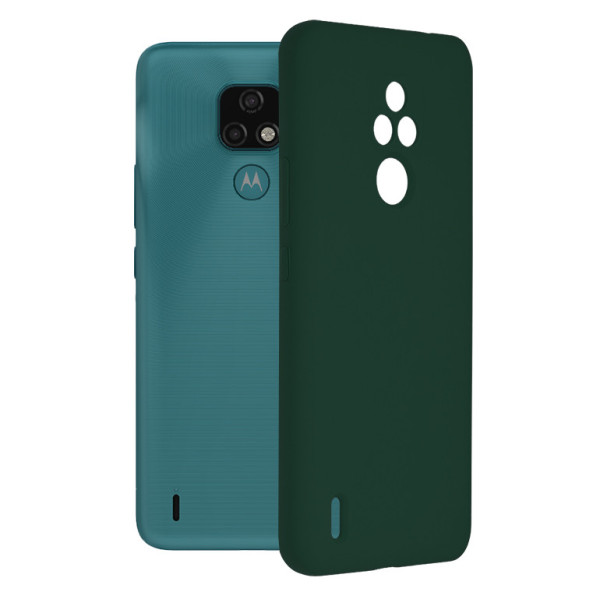 Husa pentru Motorola Moto E7 - Techsuit Soft Edge Silicone - Dark Green