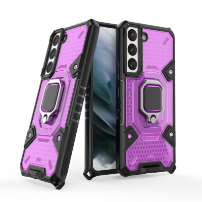 Husa pentru Samsung Galaxy S22 Plus 5G - Techsuit Honeycomb Armor - Rose-Violet - 1