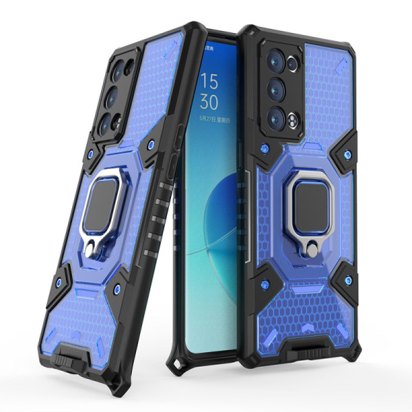 Husa pentru Oppo Reno6 Pro 5G (Snapdragon) - Techsuit Honeycomb Armor - Blue