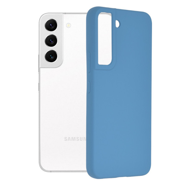 Husa pentru Samsung Galaxy S22 5G - Techsuit Soft Edge Silicone - Denim Blue