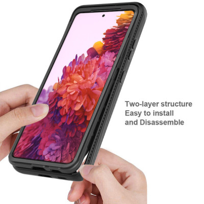 Husa pentru Samsung Galaxy S22 Plus 5G + Folie - Techsuit Defense360 Pro - Black - 3