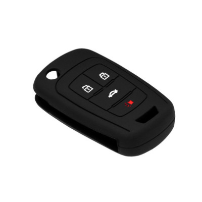 Husa pentru cheie Chevrolet Camaro, Malibu, Cruze - Techsuit Car Key Case (1013.02) - Black - 3