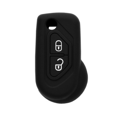 Husa pentru cheie Citroen Berlingo, C1, C2, C3 - Techsuit Car Key Case (1021.04) - Black - 1