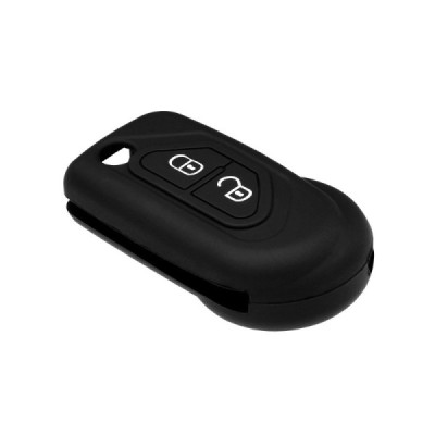 Husa pentru cheie Citroen Berlingo, C1, C2, C3 - Techsuit Car Key Case (1021.04) - Black - 3