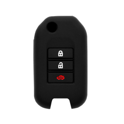Husa pentru cheie Honda Accord, City, Civic, CR-V - Techsuit Car Key Case (1014.02) - Black - 1