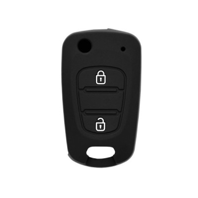 Husa pentru cheie Hyundai Elantra/Kia Picanto - Techsuit Car Key Case (2003.04) - Black - 1