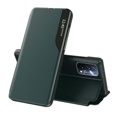 Husa pentru Oppo A54 5G / A74 5G / OnePlus Nord N200 5G - Techsuit eFold Series - Dark Green - 1