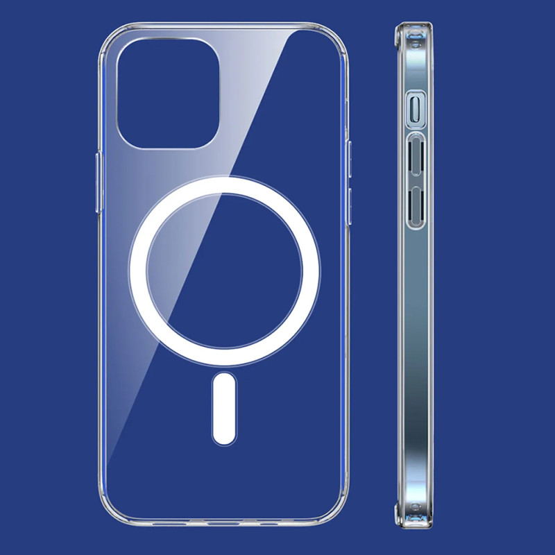 Husa compatibila iPhone 15 Plus Techsuit MagSafe Pro, transparent - 2