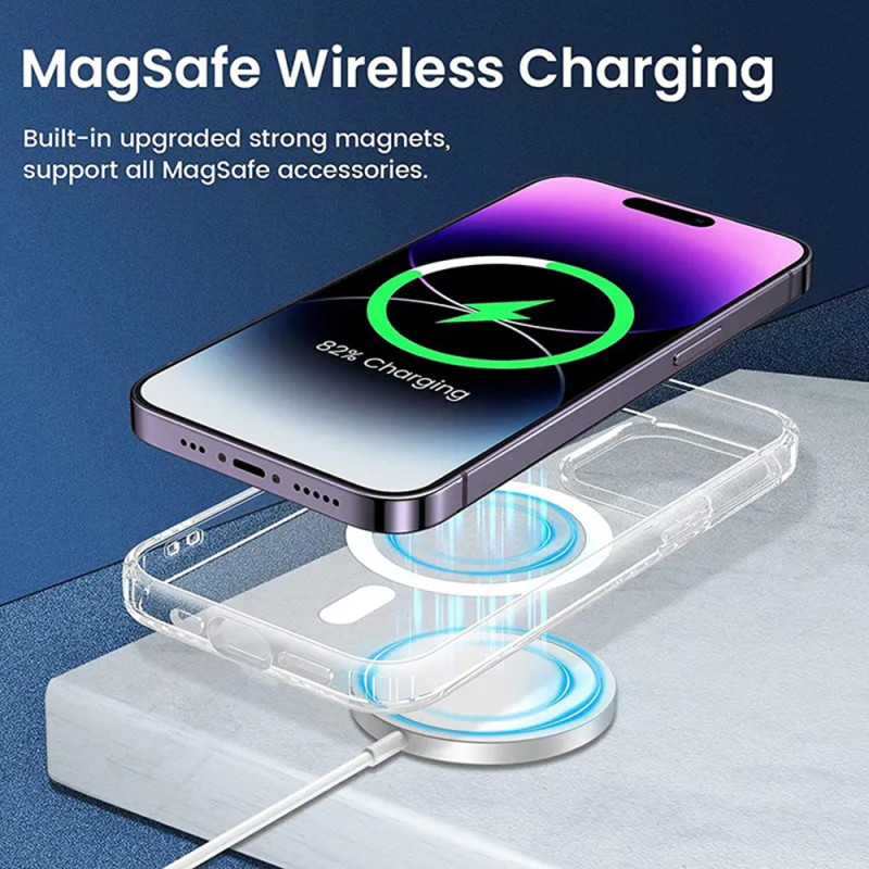 Husa compatibila iPhone 15 Plus Techsuit MagSafe Pro, transparent - 7
