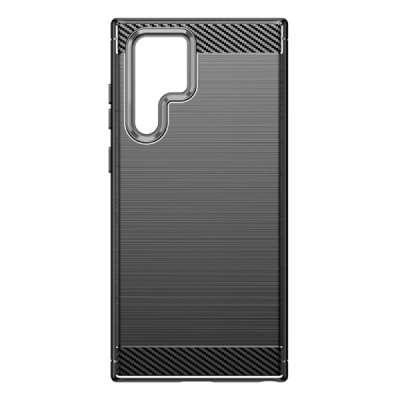 Husa pentru Samsung Galaxy S22 Ultra 5G - Techsuit Carbon Silicone - Black - 4