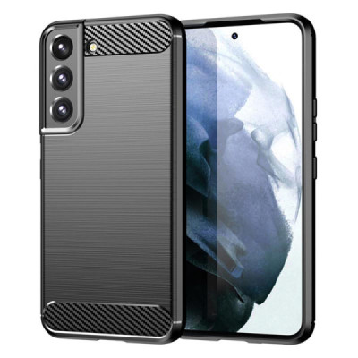 Husa pentru Samsung Galaxy S22 Plus 5G - Techsuit Carbon Silicone - Black - 1