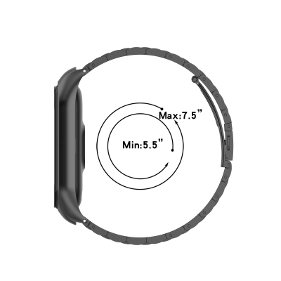 Curea Xiaomi Mi Band 6 Techsuit, negru, W021 - 3