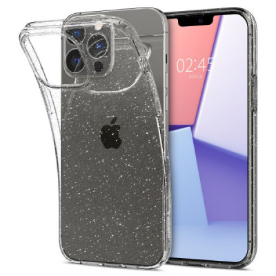 Husa pentru iPhone 13 Pro Max - Spigen Liquid Crystal Glitter - Crystal Quartz - 2
