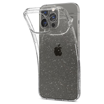 Husa pentru iPhone 13 Pro Max - Spigen Liquid Crystal Glitter - Crystal Quartz - 4