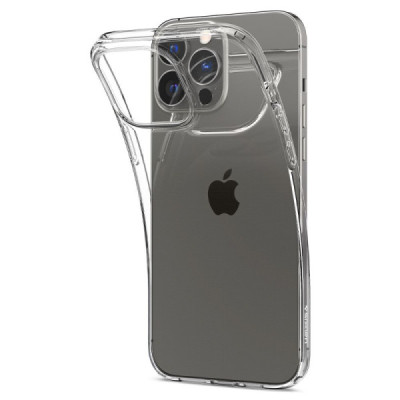 Husa pentru iPhone 13 Pro Max - Spigen Liquid Crystal - Clear - 3