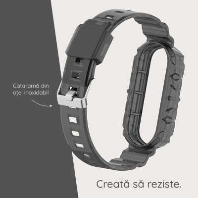 Curea Xiaomi Mi Band 5 Techsuit, negru, W017 - 2